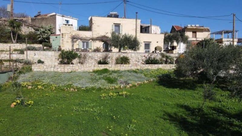 Nerochori MIT VIDEO: Kreta – Renoviertes Steinhaus mit Blick auf die Weißen Berge in Nerochori zu verkaufen Haus kaufen